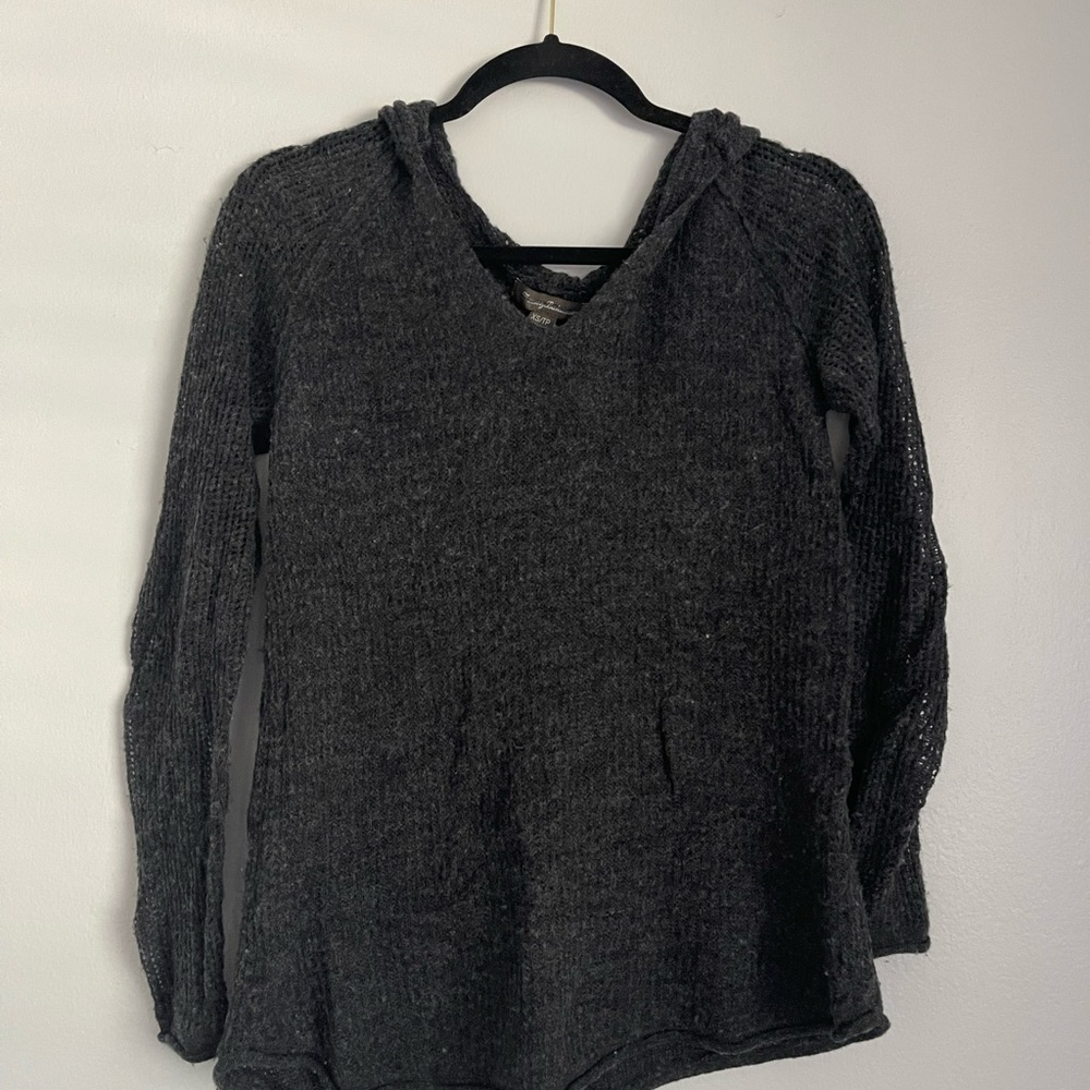 Tommy Bahama Light Weight Knit Hoodie in Black